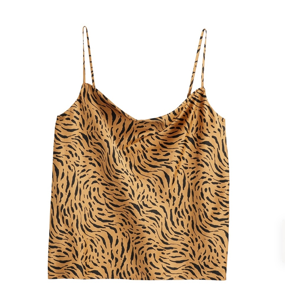 Nine West Satin Animal Print Cami